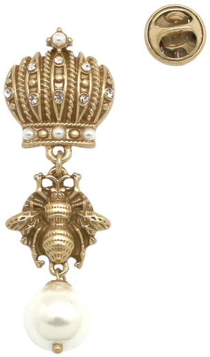 Crown Bee Broche