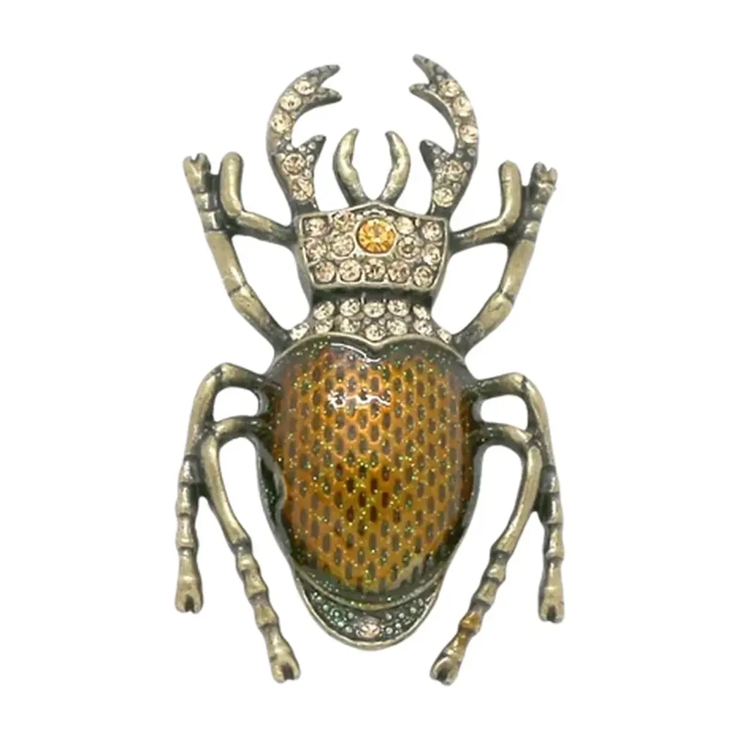 Emerald Beetle Broche