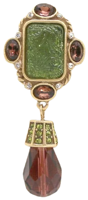 Jade Drop Broche