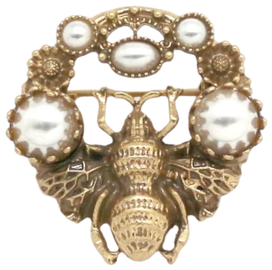 Pearl Bee Broche