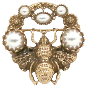 Pearl Bee Broche